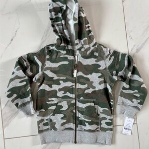 Carter's Camouflage Green and Gray Hoodie
